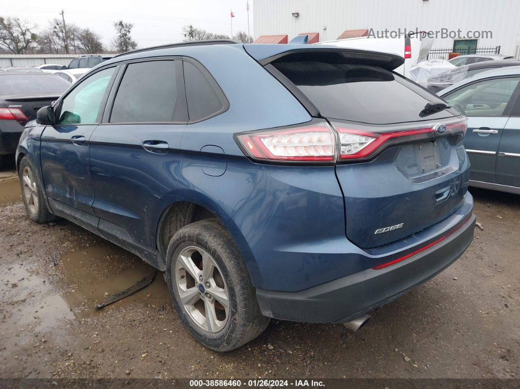 2018 Ford Edge Se Синий vin: 2FMPK3G97JBB79017