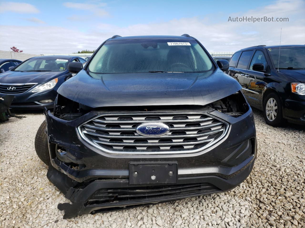 2020 Ford Edge Se Серый vin: 2FMPK3G97LBB07639