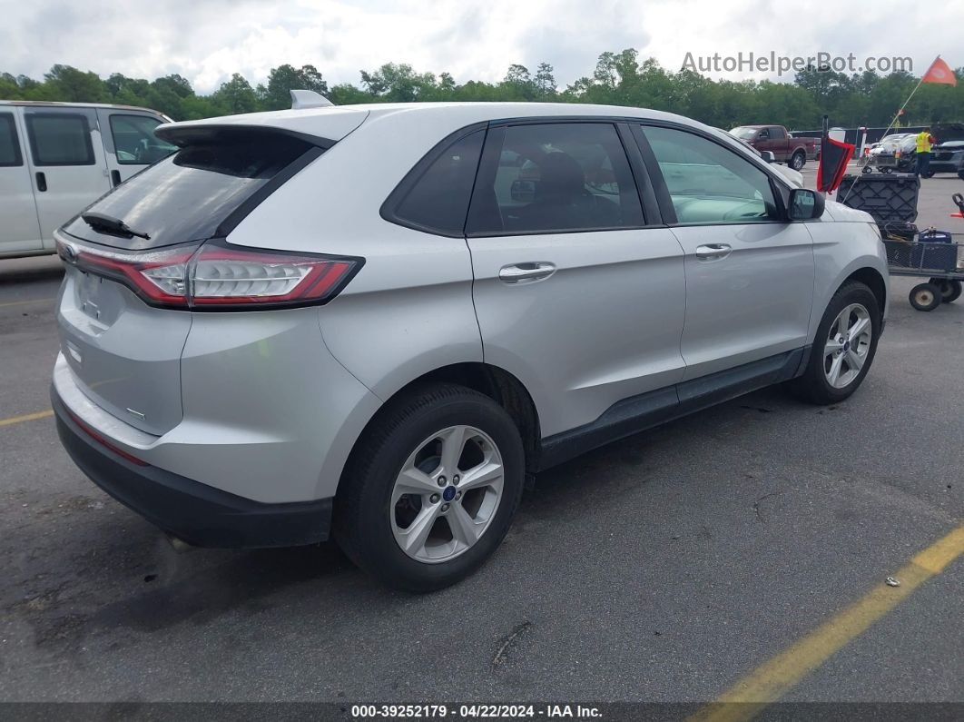 2016 Ford Edge Se Silver vin: 2FMPK3G98GBC00613