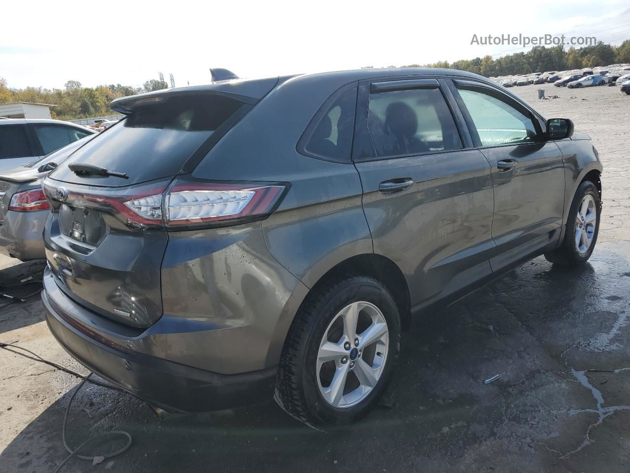 2016 Ford Edge Se Gray vin: 2FMPK3G98GBC06511