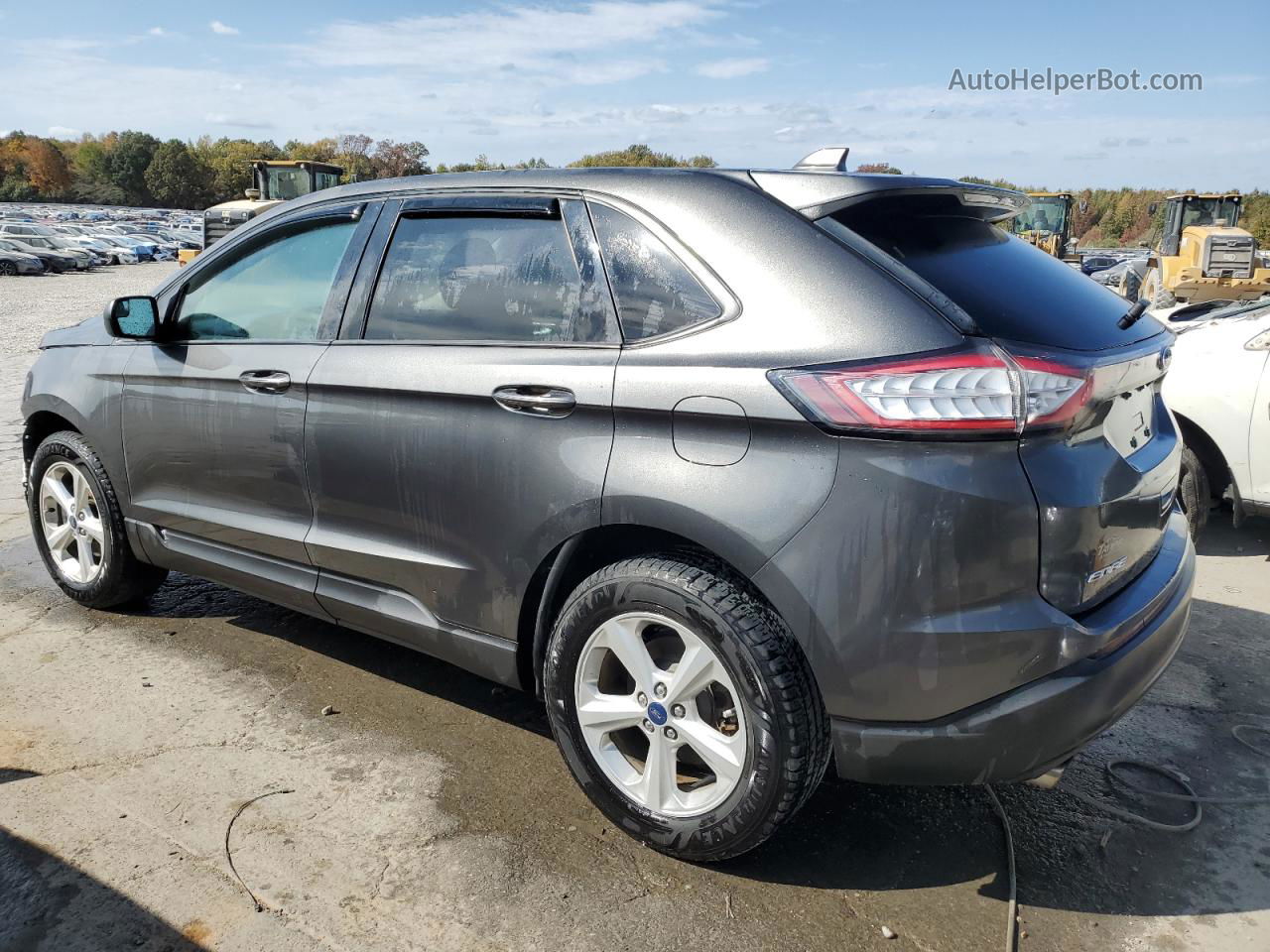 2016 Ford Edge Se Gray vin: 2FMPK3G98GBC06511