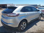 2017 Ford Edge Se Silver vin: 2FMPK3G98HBB86777