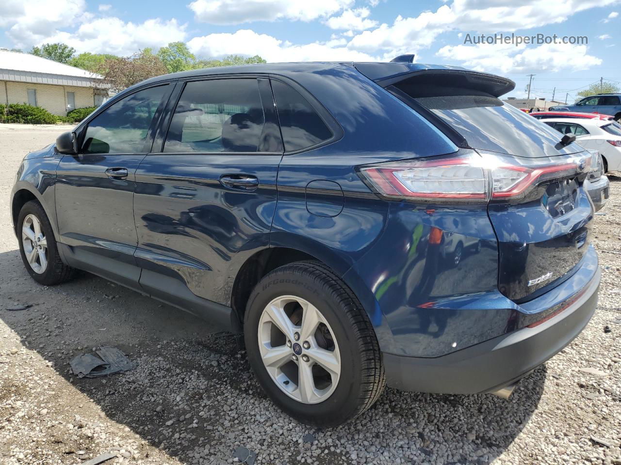 2017 Ford Edge Se Blue vin: 2FMPK3G98HBC59453