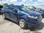 2017 Ford Edge Se Blue vin: 2FMPK3G98HBC59453