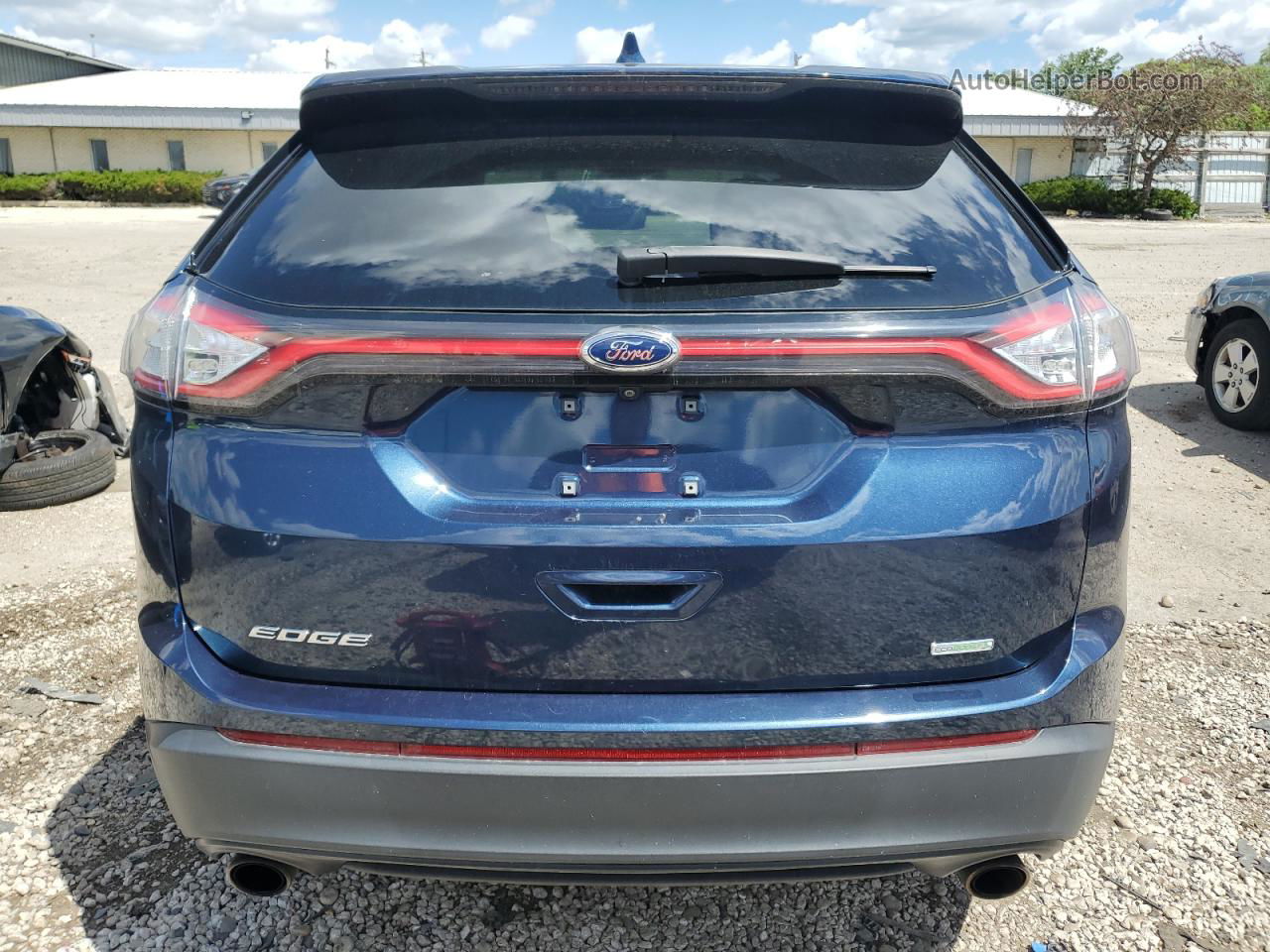 2017 Ford Edge Se Blue vin: 2FMPK3G98HBC59453