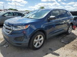 2017 Ford Edge Se Blue vin: 2FMPK3G98HBC59453