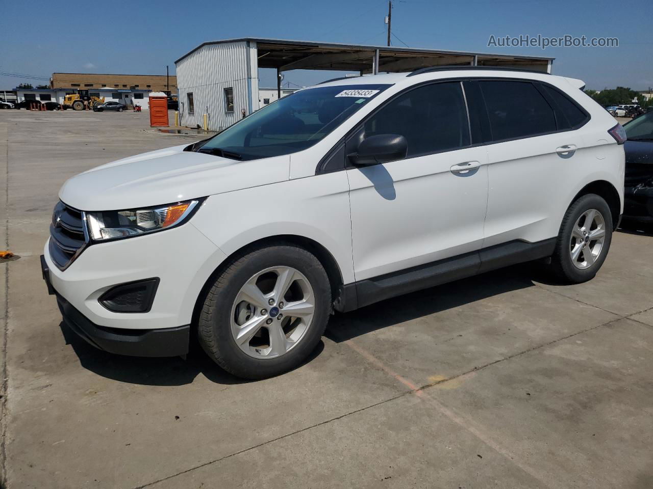 2018 Ford Edge Se White vin: 2FMPK3G98JBB62744