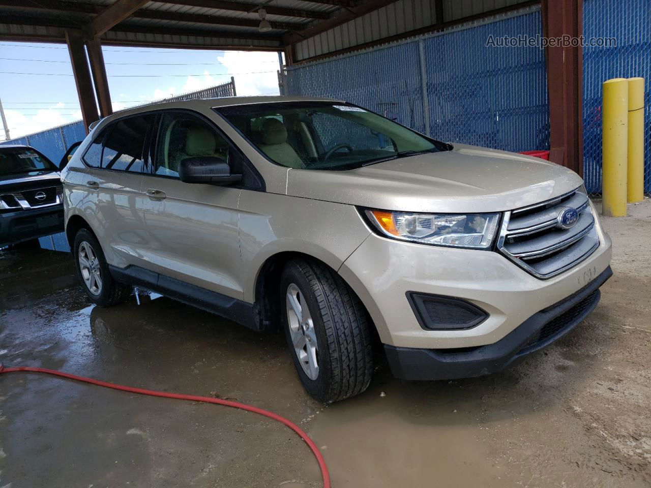 2018 Ford Edge Se Beige vin: 2FMPK3G98JBC19864