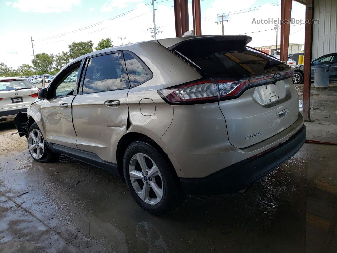 2018 Ford Edge Se Бежевый vin: 2FMPK3G98JBC19864