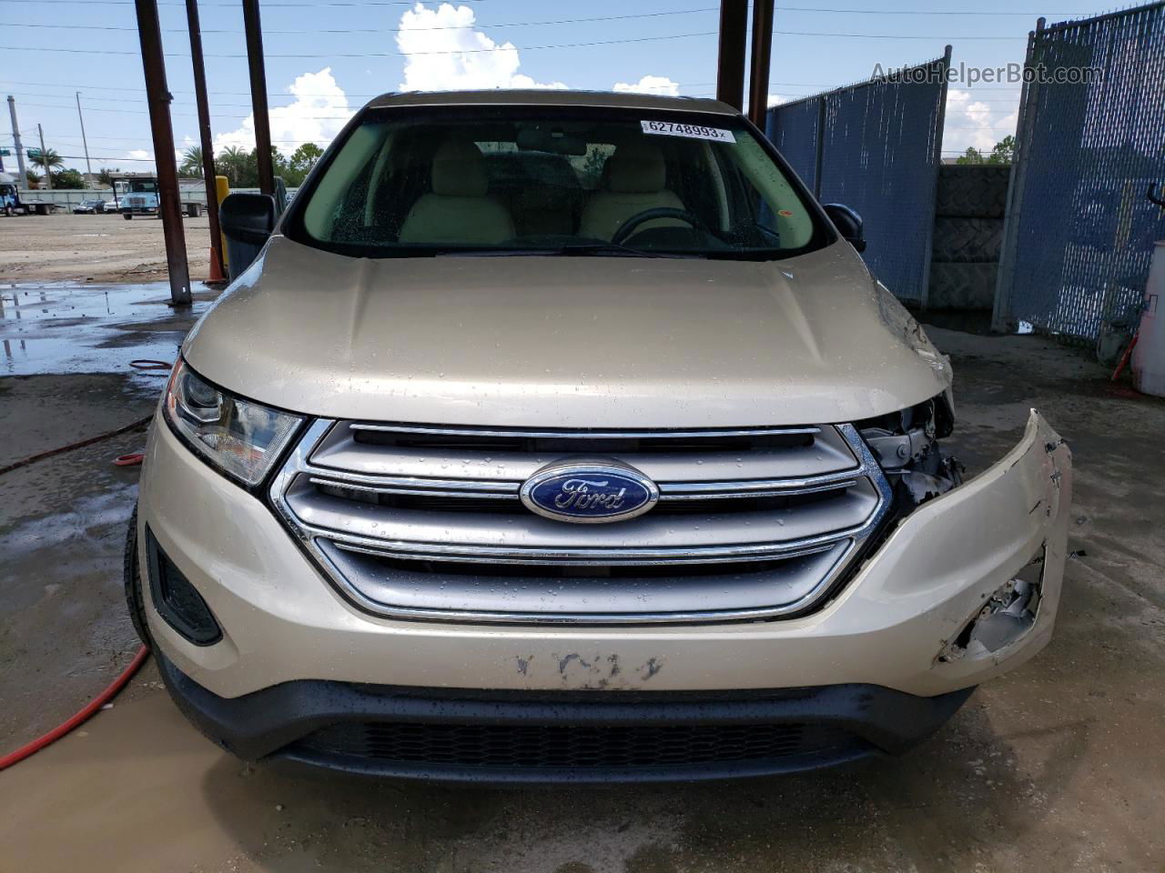 2018 Ford Edge Se Beige vin: 2FMPK3G98JBC19864