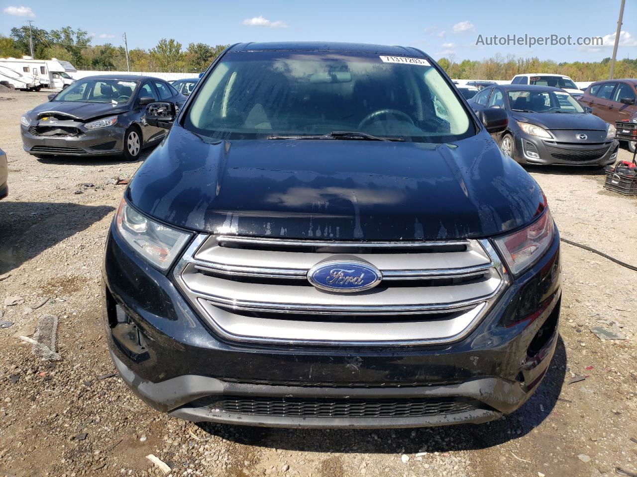 2018 Ford Edge Se Black vin: 2FMPK3G98JBC25759