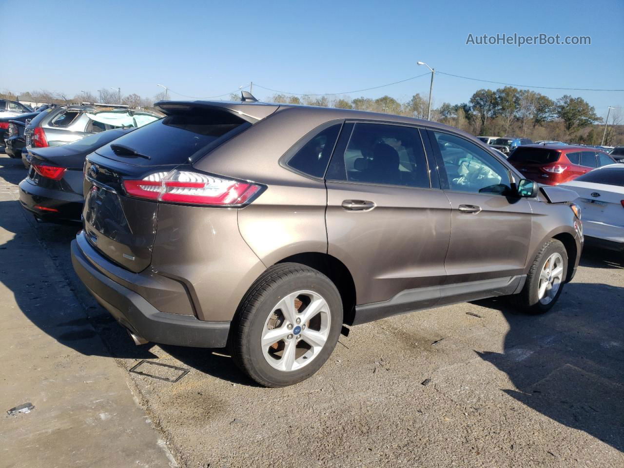 2019 Ford Edge Se Gray vin: 2FMPK3G98KBC23852