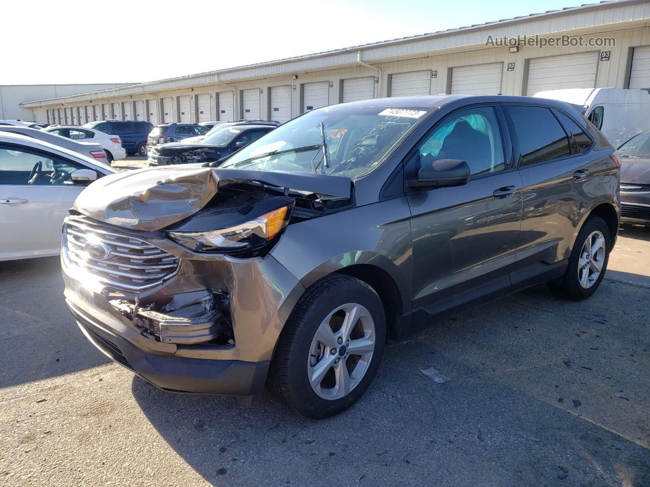 2019 Ford Edge Se Gray vin: 2FMPK3G98KBC23852