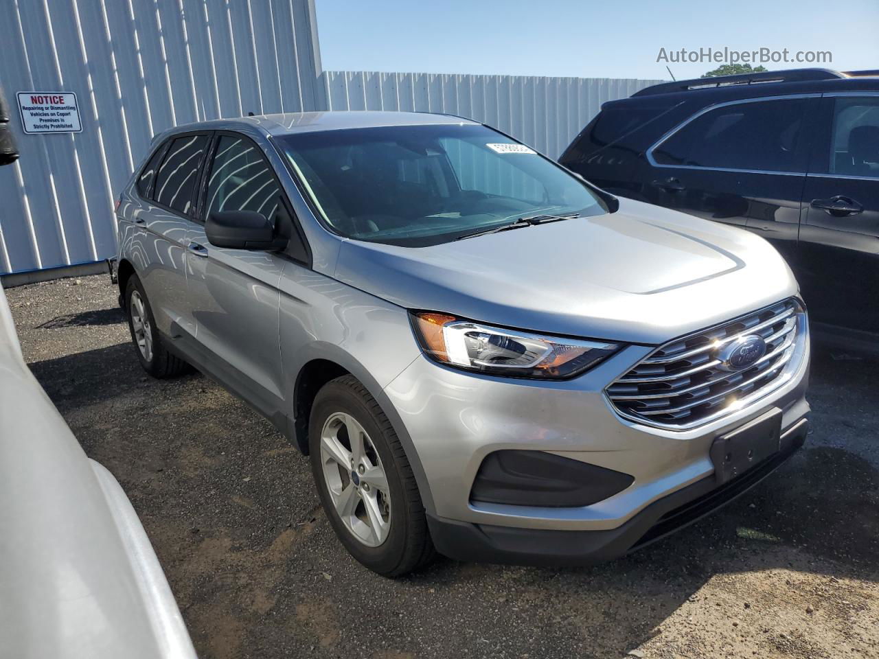 2020 Ford Edge Se Silver vin: 2FMPK3G98LBA88597