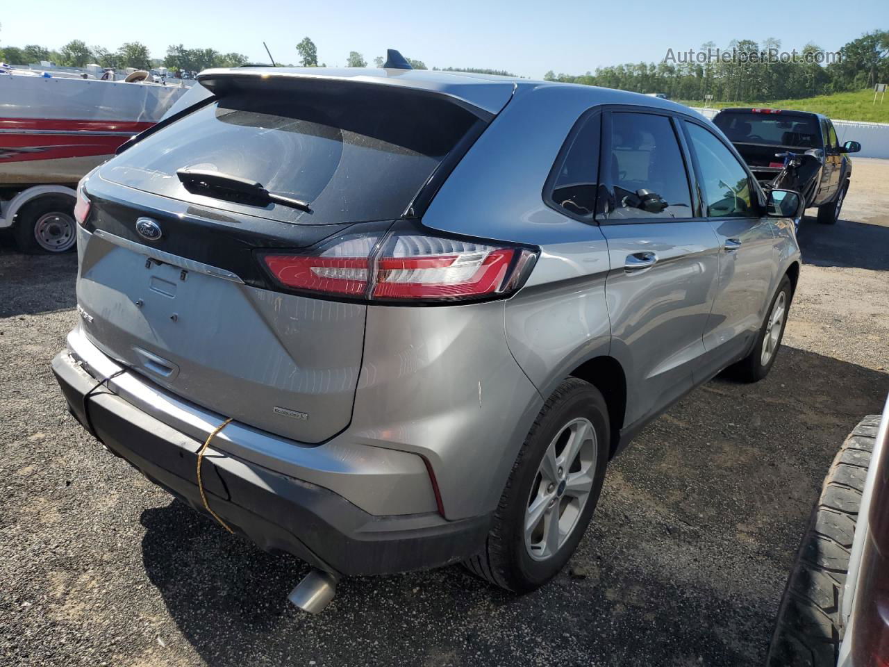 2020 Ford Edge Se Silver vin: 2FMPK3G98LBA88597