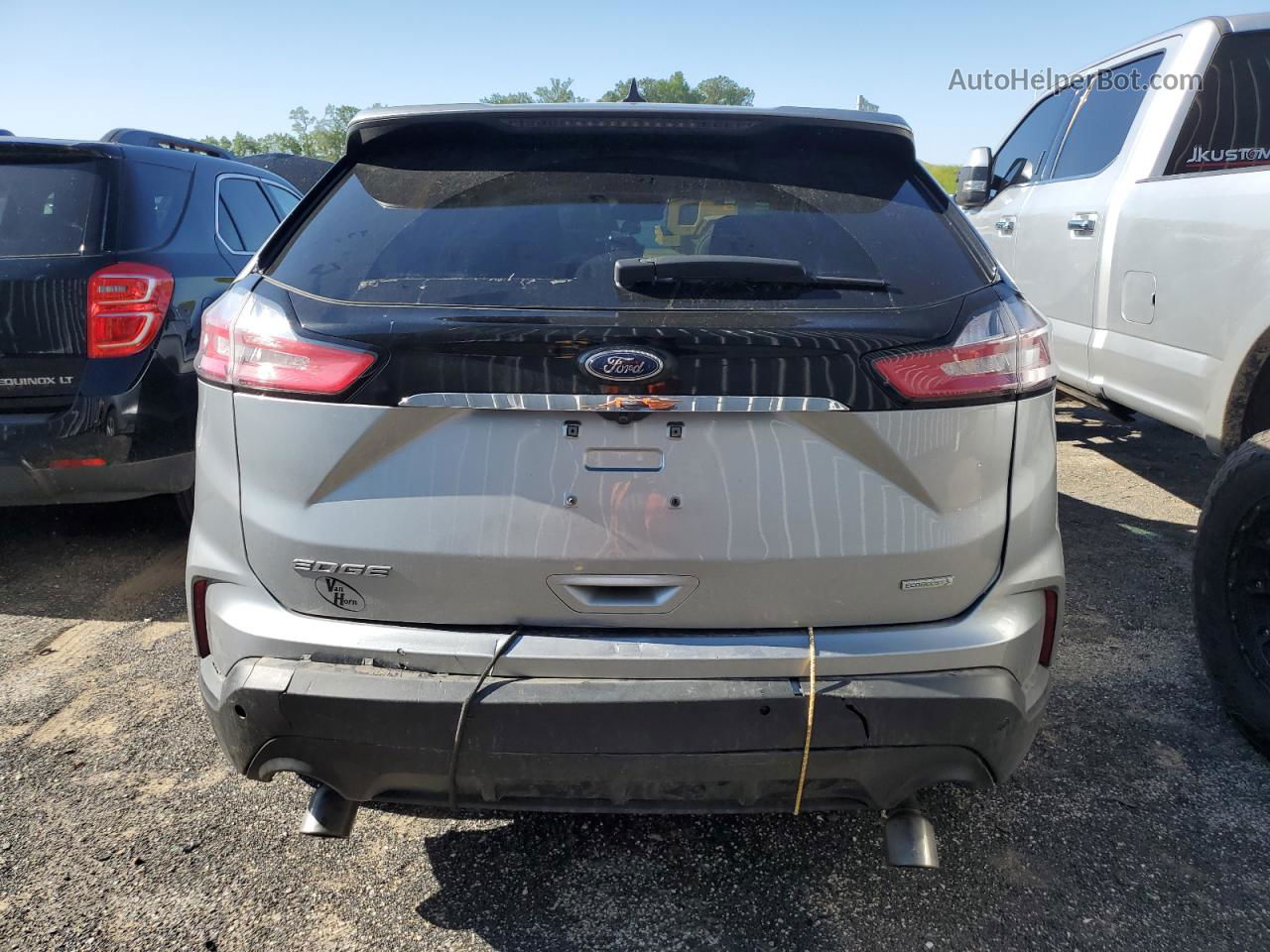 2020 Ford Edge Se Silver vin: 2FMPK3G98LBA88597