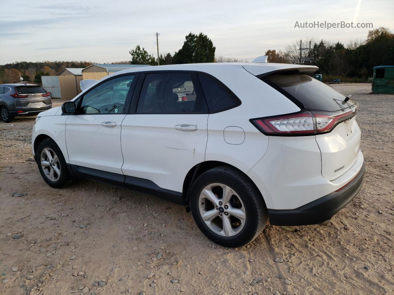 2016 Ford Edge Se White vin: 2FMPK3G99GBB59828