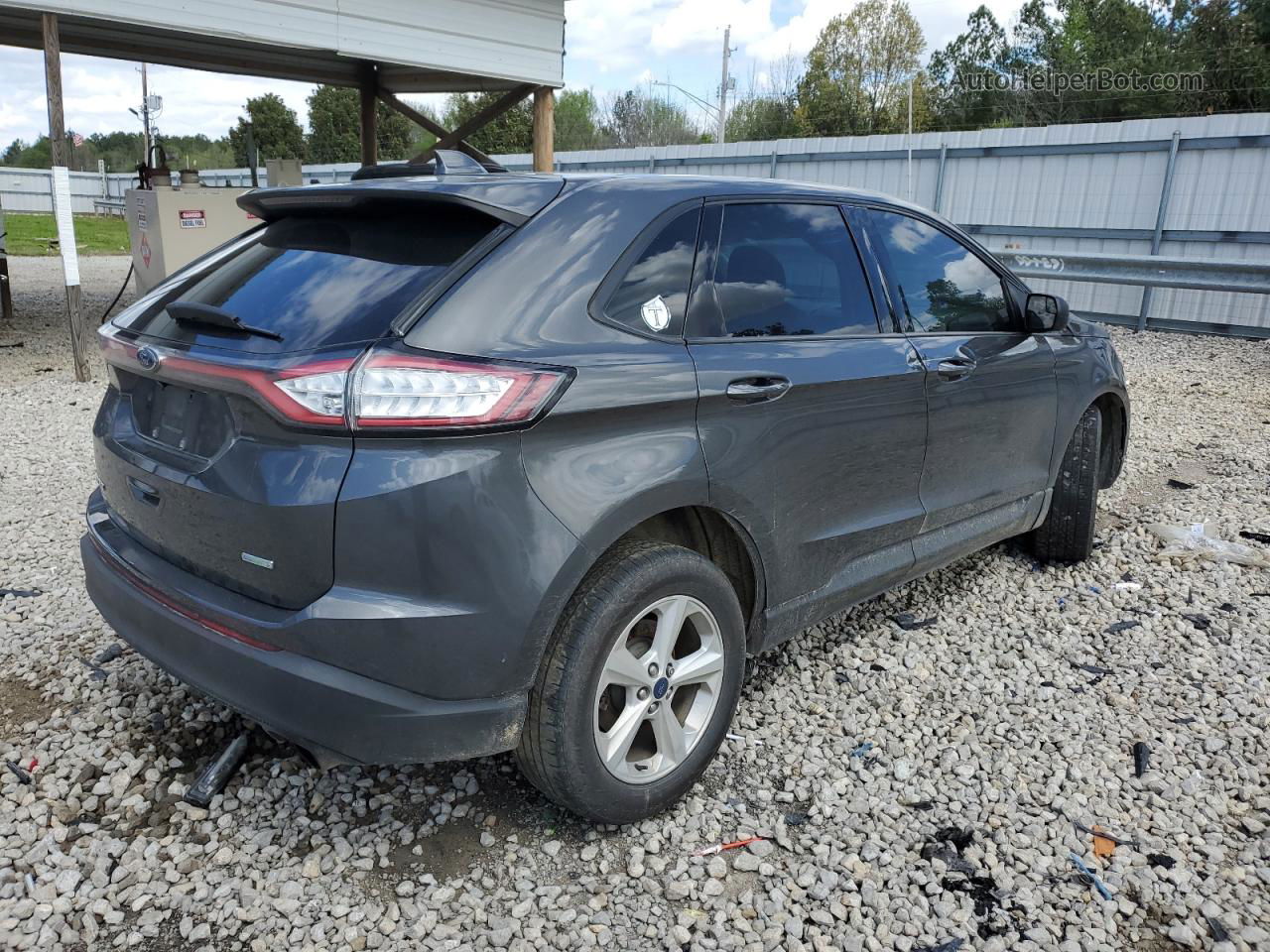 2016 Ford Edge Se Gray vin: 2FMPK3G99GBB81912