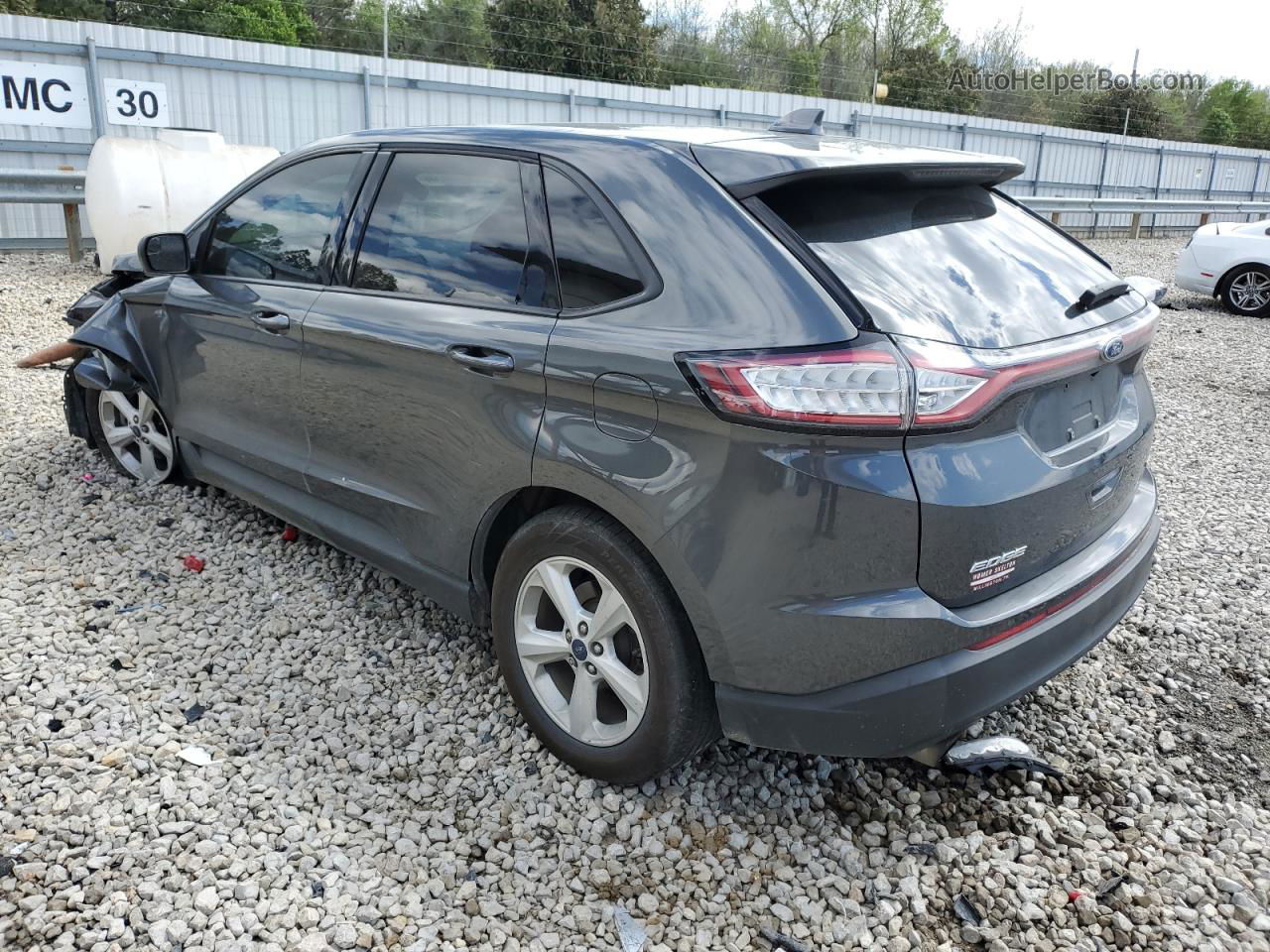 2016 Ford Edge Se Gray vin: 2FMPK3G99GBB81912