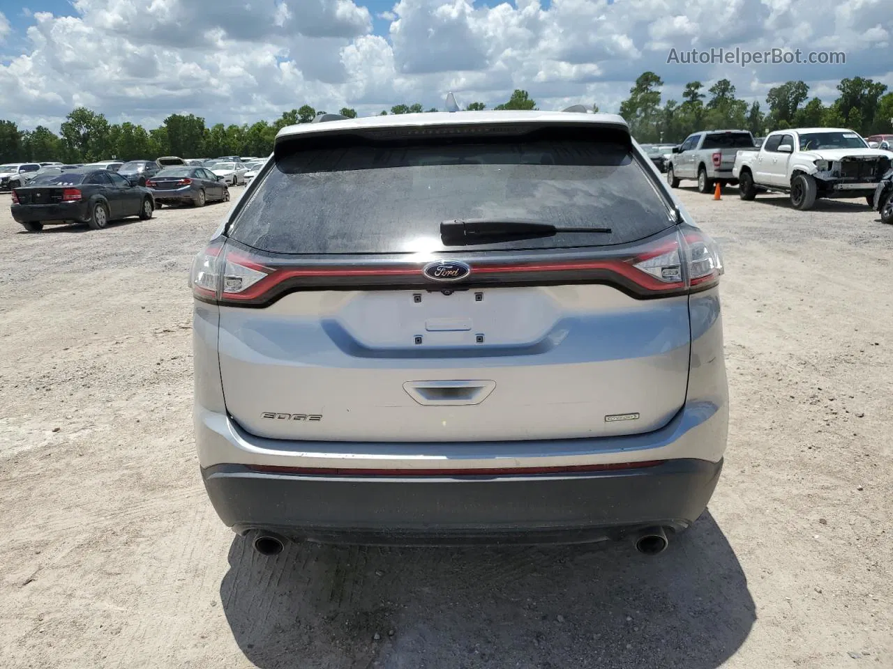 2018 Ford Edge Se Silver vin: 2FMPK3G99JBB12998