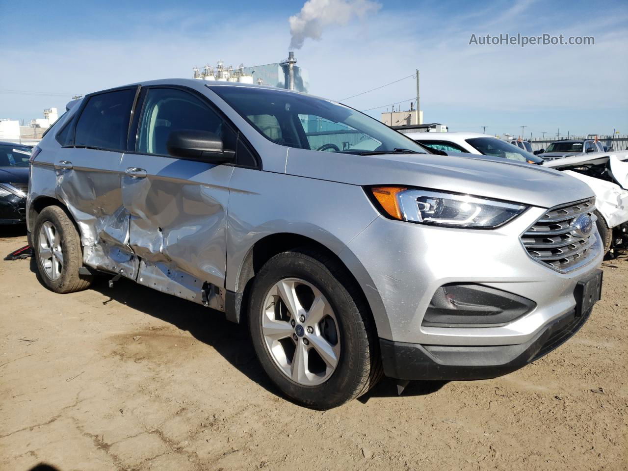 2019 Ford Edge Se White vin: 2FMPK3G99KBB20181