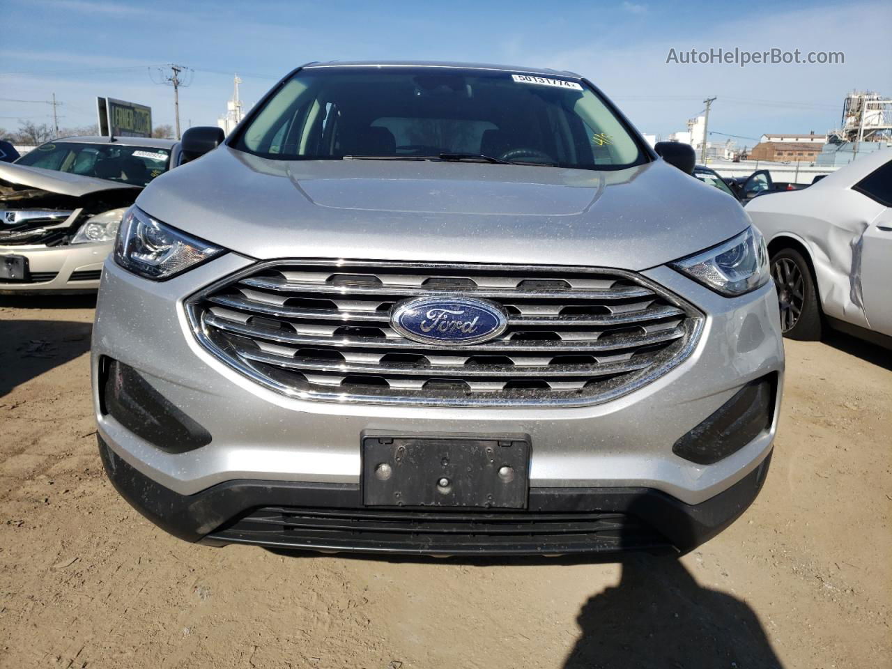 2019 Ford Edge Se White vin: 2FMPK3G99KBB20181