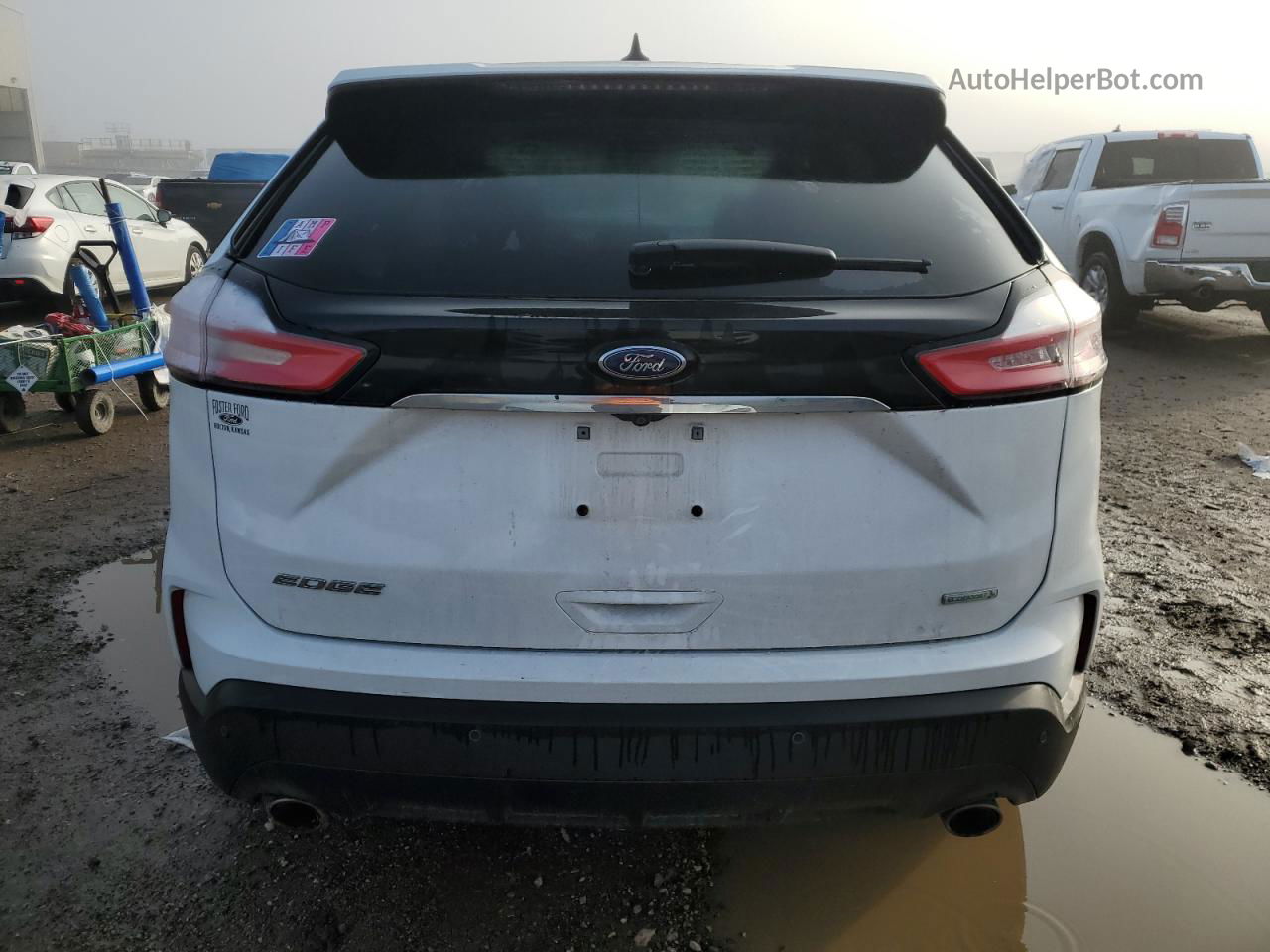 2020 Ford Edge Se White vin: 2FMPK3G99LBA91346