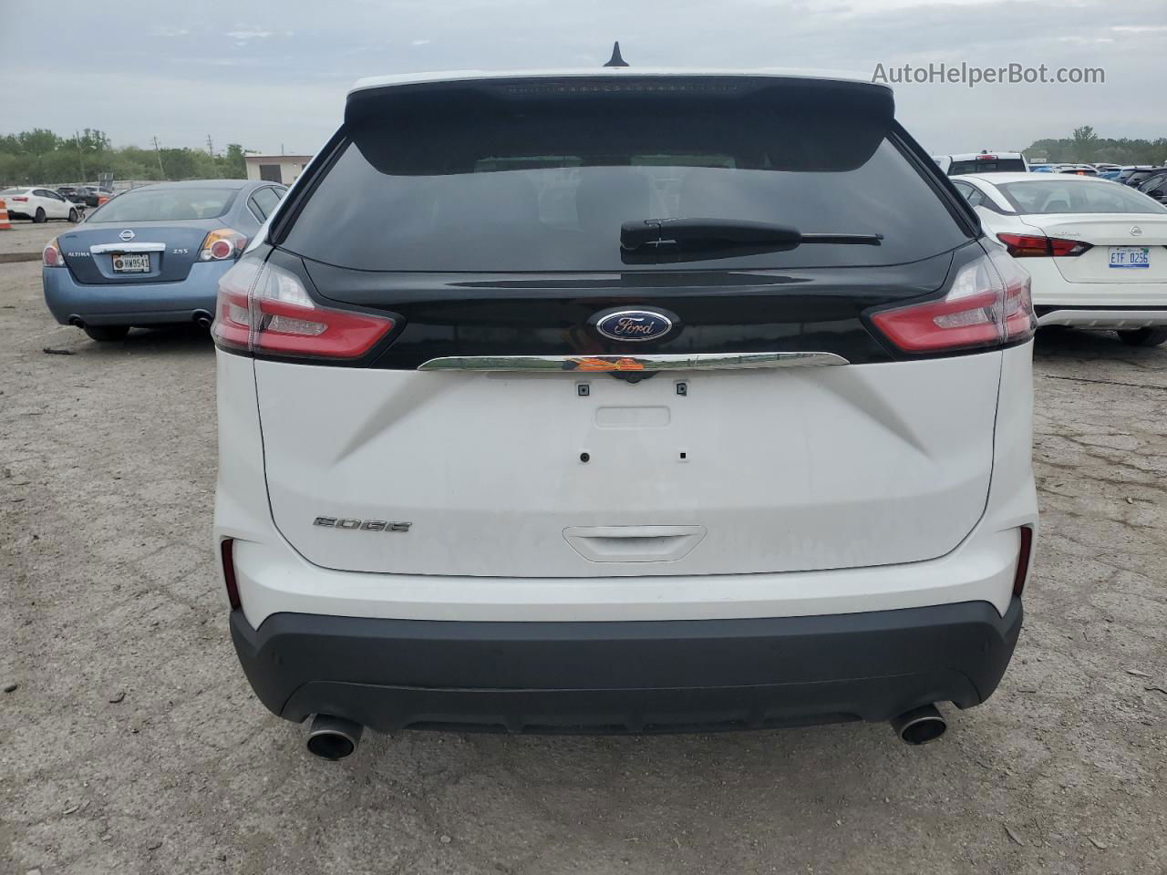 2020 Ford Edge Se White vin: 2FMPK3G99LBB58060