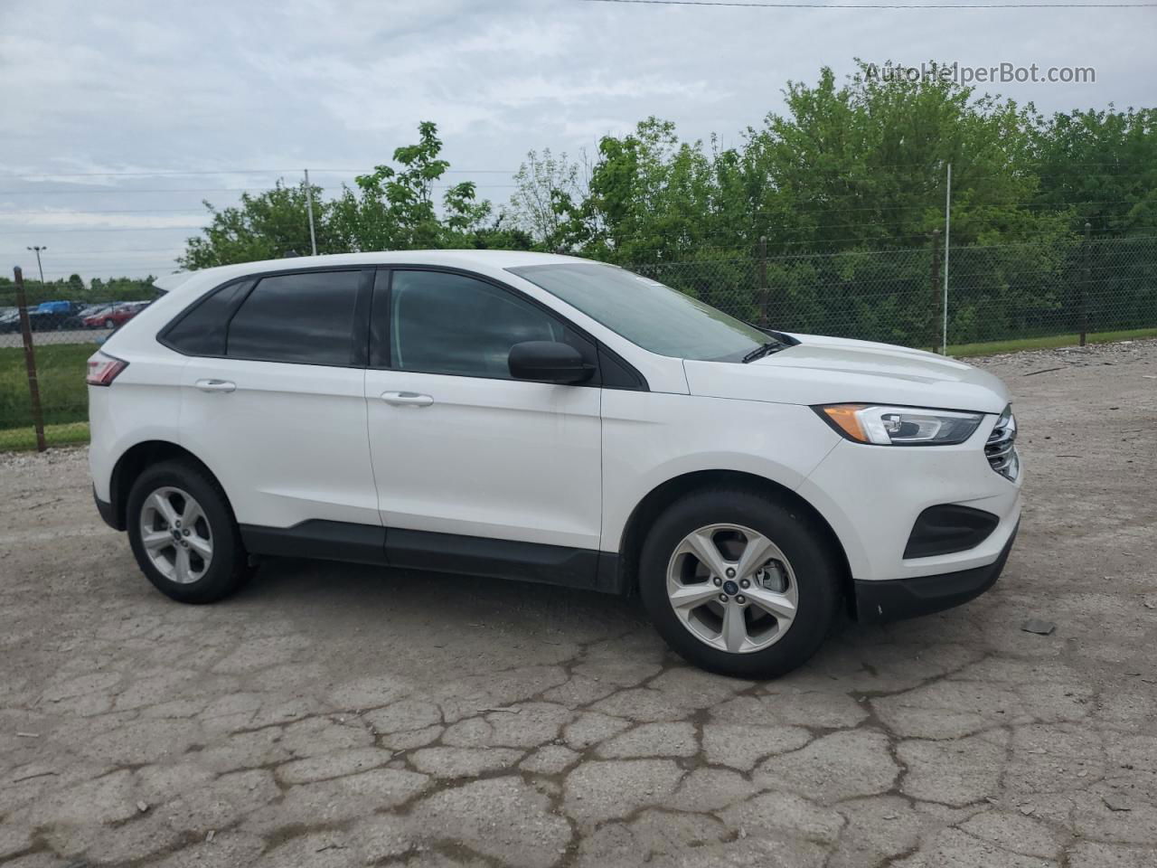 2020 Ford Edge Se White vin: 2FMPK3G99LBB58060