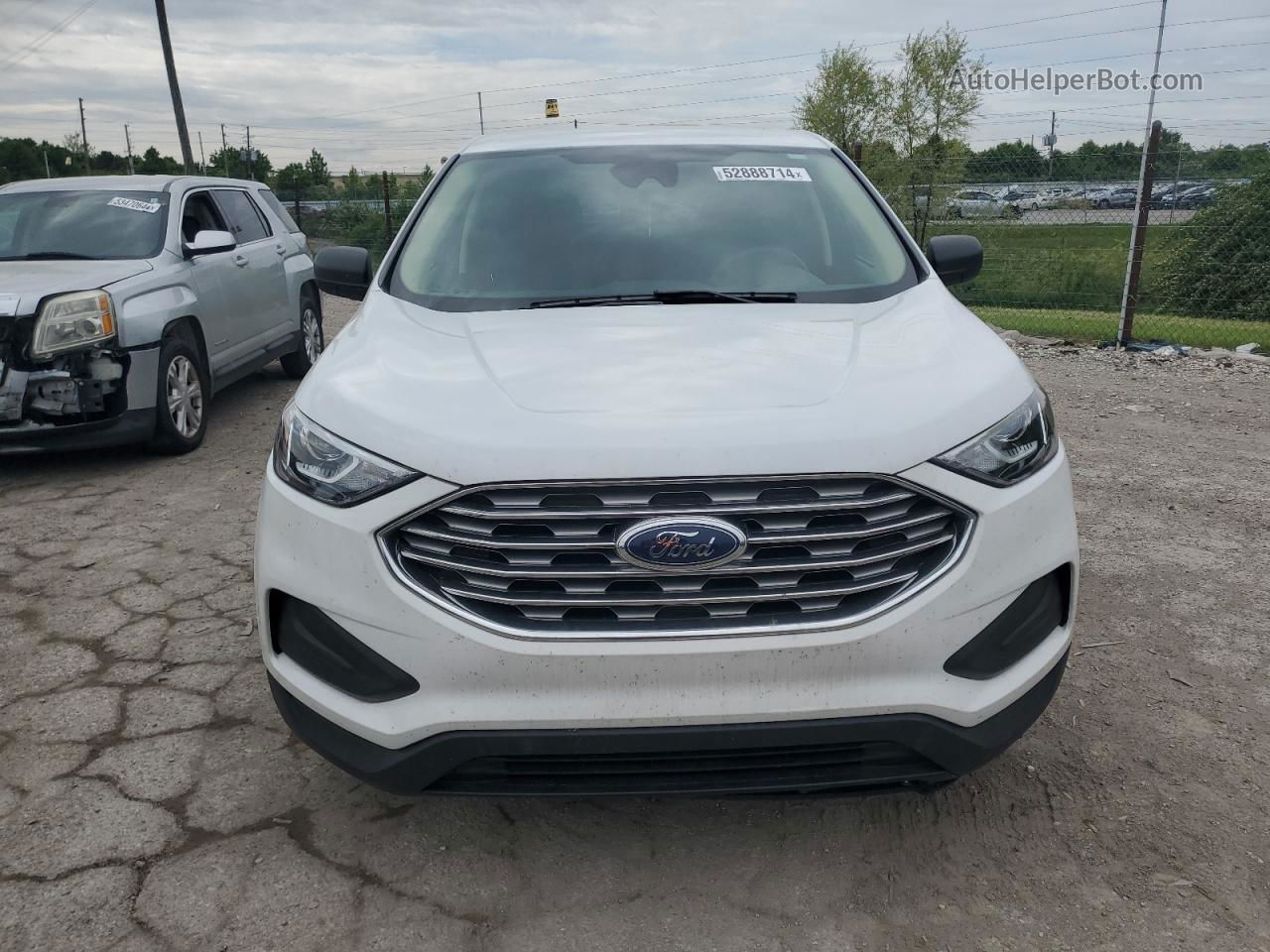 2020 Ford Edge Se White vin: 2FMPK3G99LBB58060