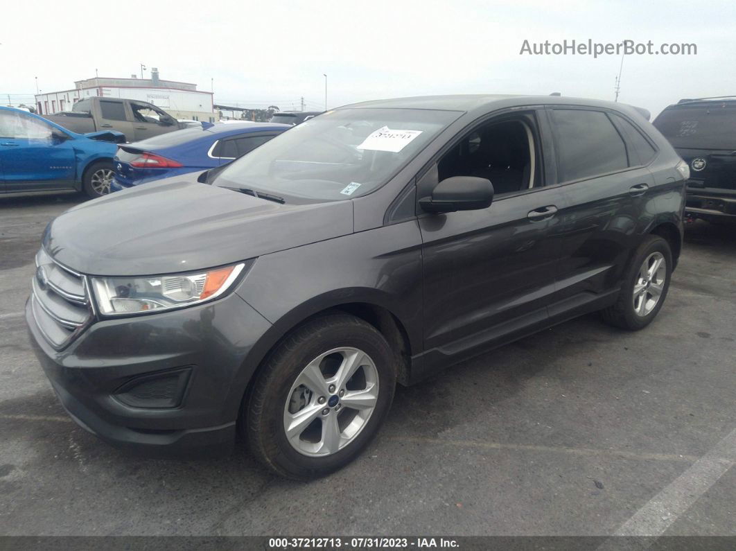 2016 Ford Edge Se Gray vin: 2FMPK3G9XGBB91932