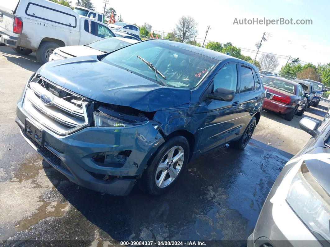 2016 Ford Edge Se Blue vin: 2FMPK3G9XGBC13749