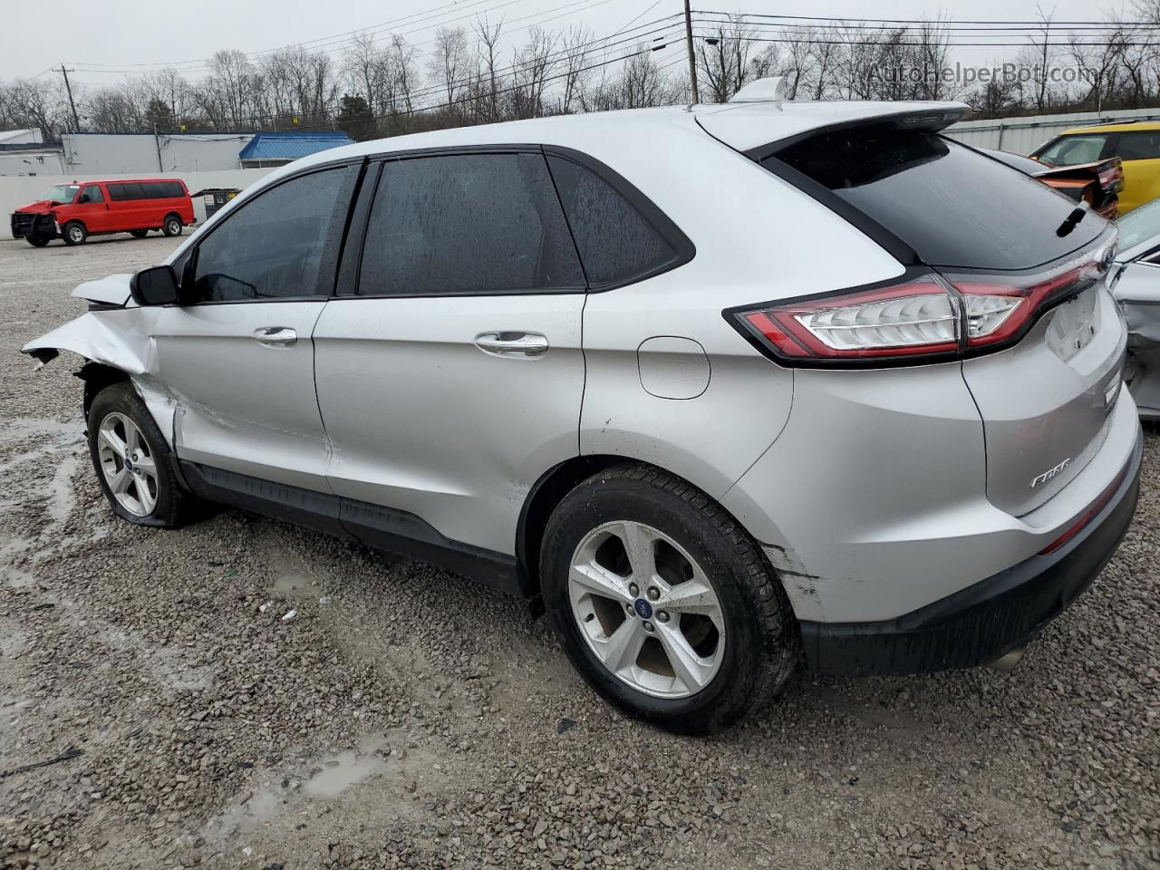 2018 Ford Edge Se Silver vin: 2FMPK3G9XJBC05674