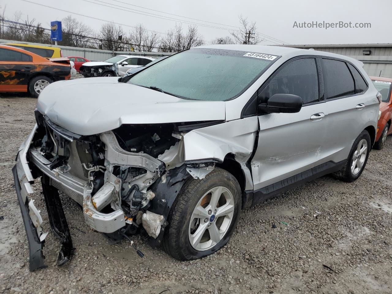 2018 Ford Edge Se Silver vin: 2FMPK3G9XJBC05674