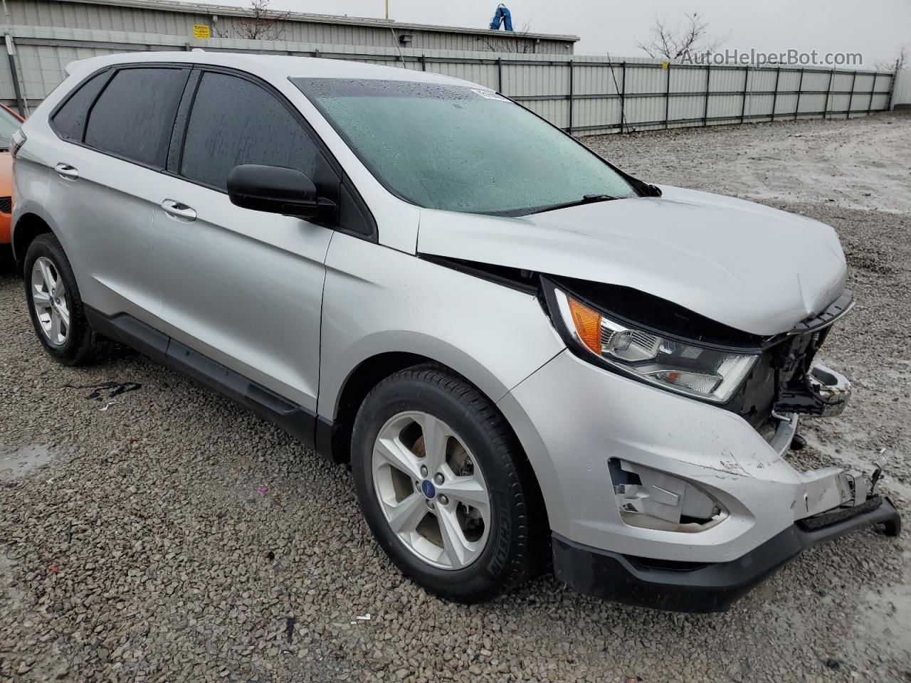 2018 Ford Edge Se Silver vin: 2FMPK3G9XJBC05674