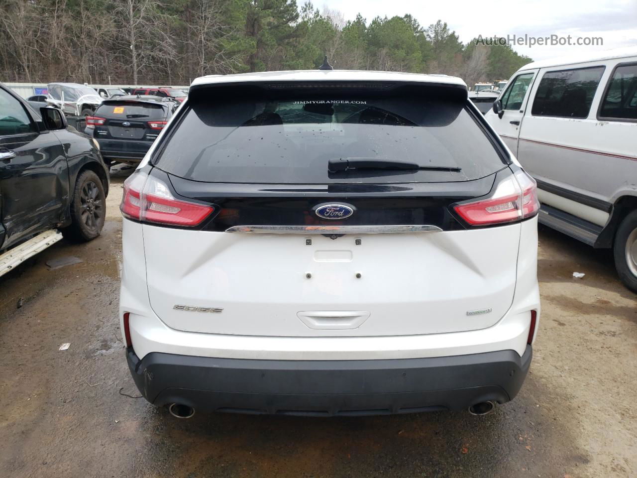 2020 Ford Edge Se White vin: 2FMPK3G9XLBA11374