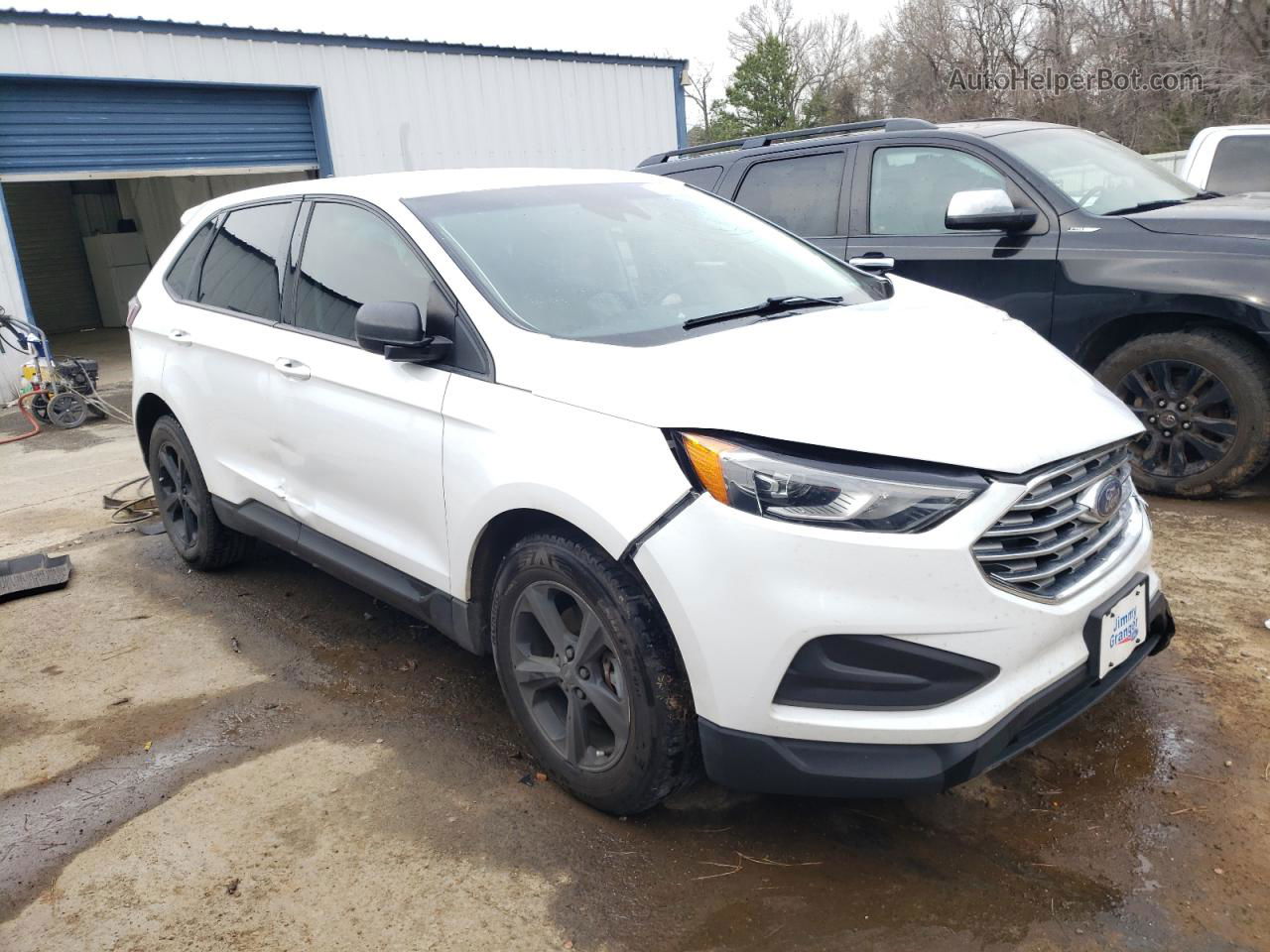 2020 Ford Edge Se White vin: 2FMPK3G9XLBA11374