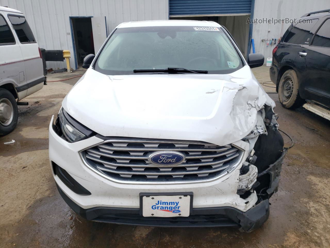 2020 Ford Edge Se White vin: 2FMPK3G9XLBA11374