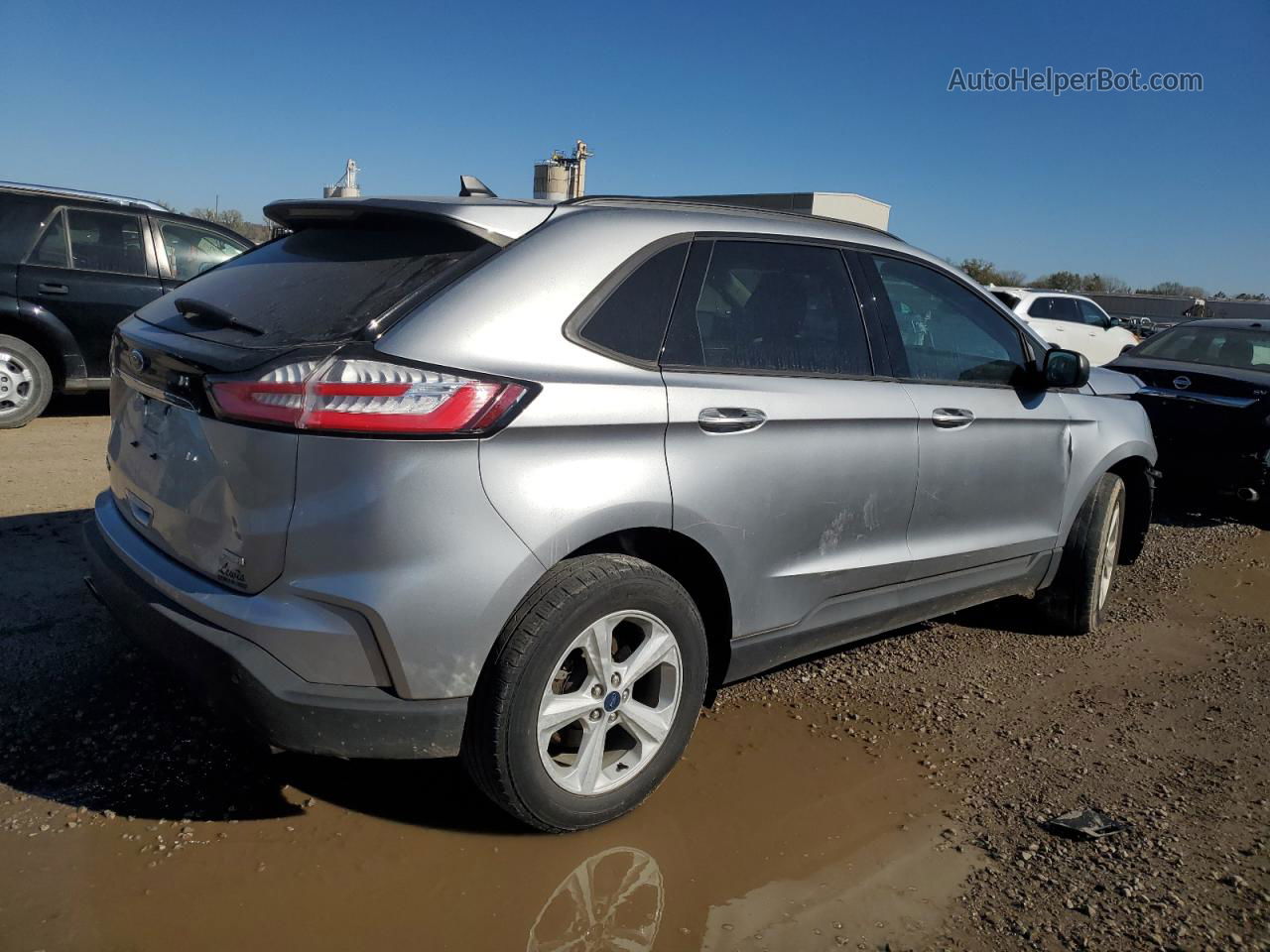 2020 Ford Edge Se Silver vin: 2FMPK3G9XLBB14181