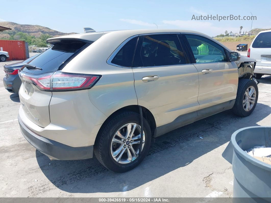 2018 Ford Edge Sel Gold vin: 2FMPK3J80JBB79778