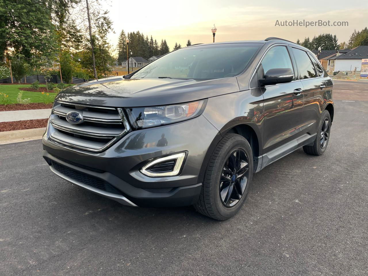 2016 Ford Edge Sel Серый vin: 2FMPK3J81GBB95299