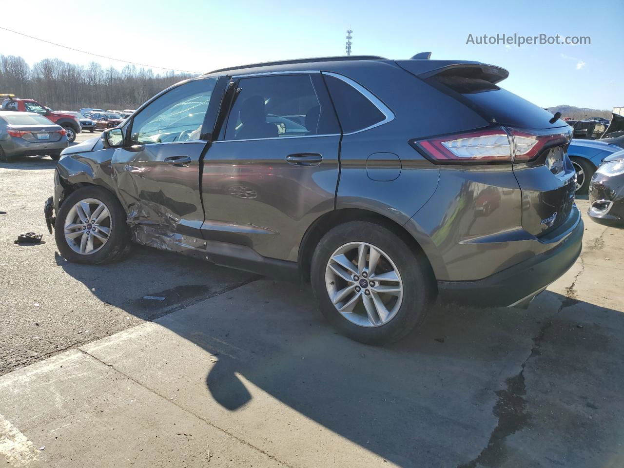 2017 Ford Edge Sel Charcoal vin: 2FMPK3J81HBC07503