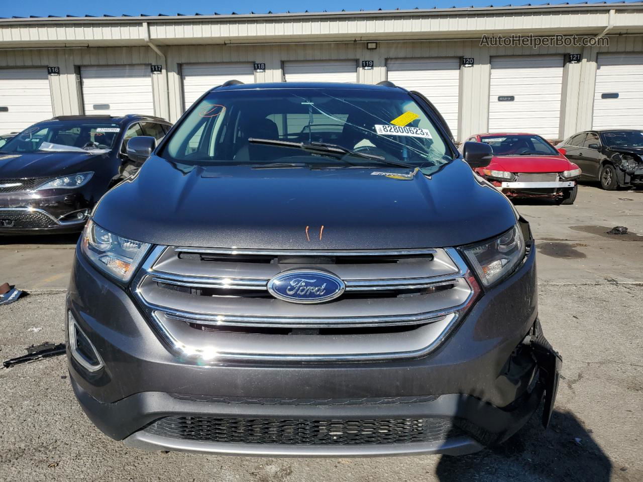 2017 Ford Edge Sel Charcoal vin: 2FMPK3J81HBC07503