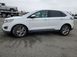 2018 Ford Edge Sel White vin: 2FMPK3J82JBB52999