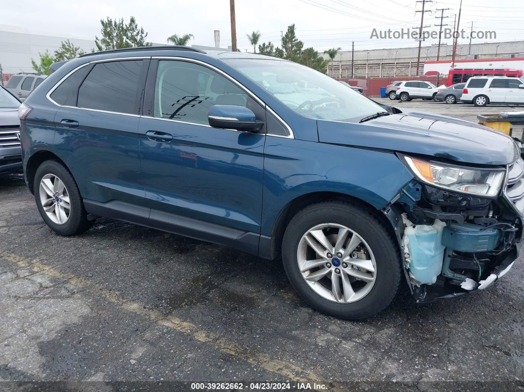 2016 Ford Edge Sel Dark Blue vin: 2FMPK3J83GBC07369