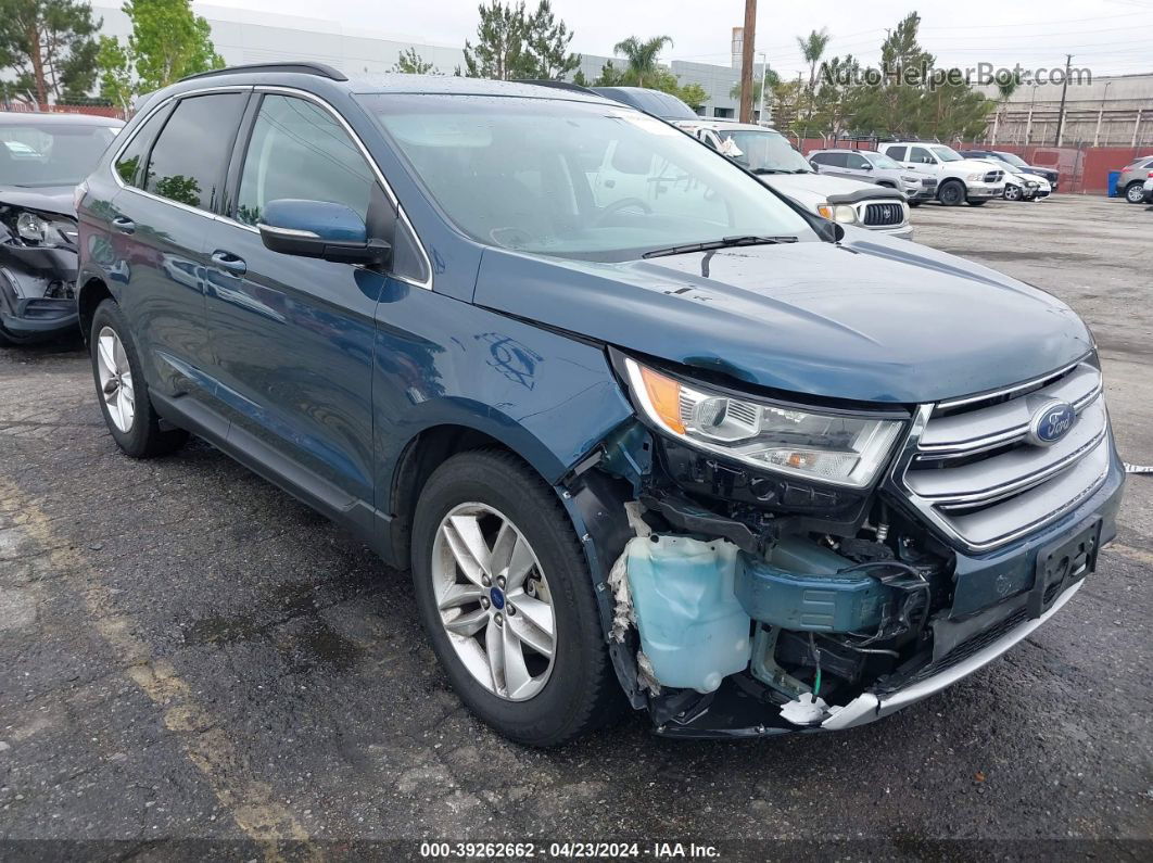 2016 Ford Edge Sel Dark Blue vin: 2FMPK3J83GBC07369