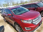 2017 Ford Edge Sel Бордовый vin: 2FMPK3J83HBB88775