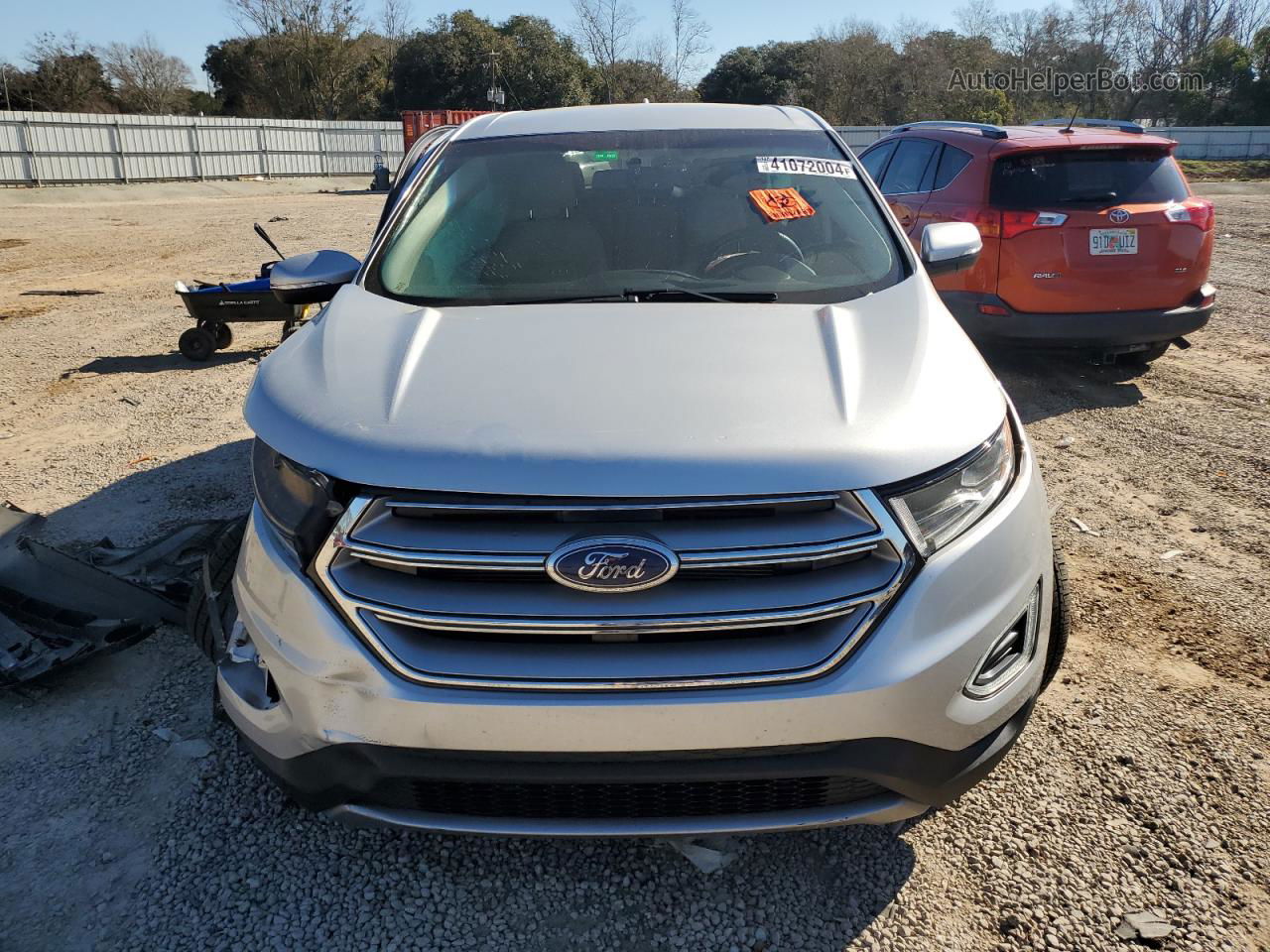 2018 Ford Edge Sel Silver vin: 2FMPK3J83JBB56060