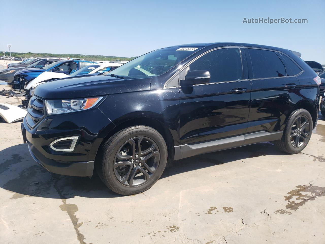 2018 Ford Edge Sel Black vin: 2FMPK3J83JBC11672