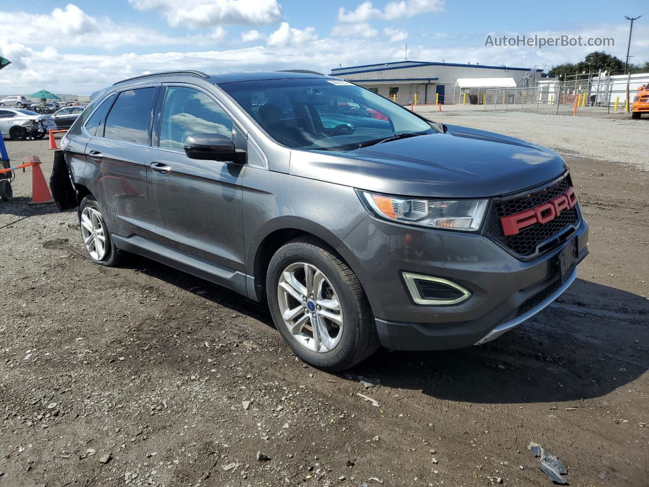 2016 Ford Edge Sel Gray vin: 2FMPK3J84GBB18765